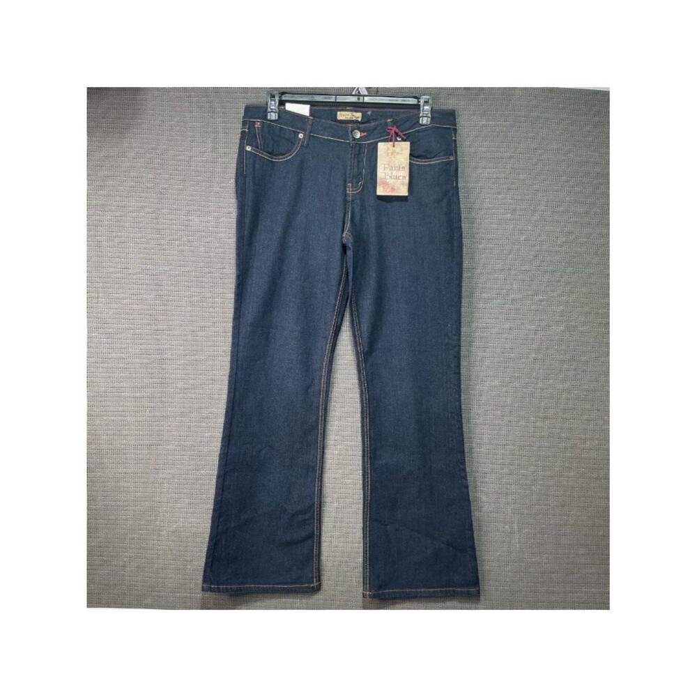 Paris Blues Women's Vintage Y2K Dark Wash Bootcut Jeans Size 15